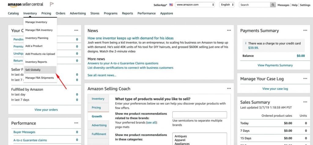 How to start selling globally on Amazon